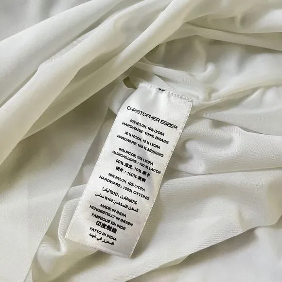 Christopher Esber Venusa Tee Dress in White - Picture 10 of 13